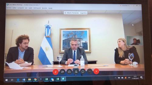 La UIT Joven participó de un Zoom con Alberto Fernandez